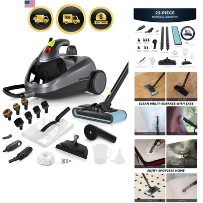 #ad Heavy Duty Steam Cleaner for Home High Pressure Steam Washer 1500W with 22 Ac... $211.19