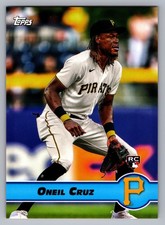 Oneil Cruz 2022 Topps UK Edition 1997-98 Merlin Premier Gold PG-24 NM
