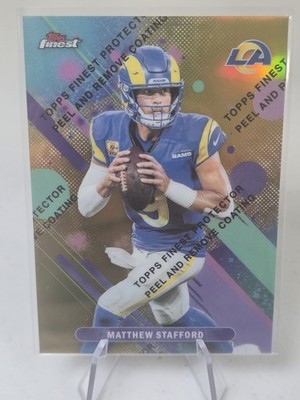 Matthew Stafford *GOLD* Refractor 06/50 2025 Topps Finest Performance MVP