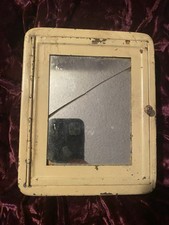 Antique industrial small bathroom cabinet medicine mirror can be replaced easy 