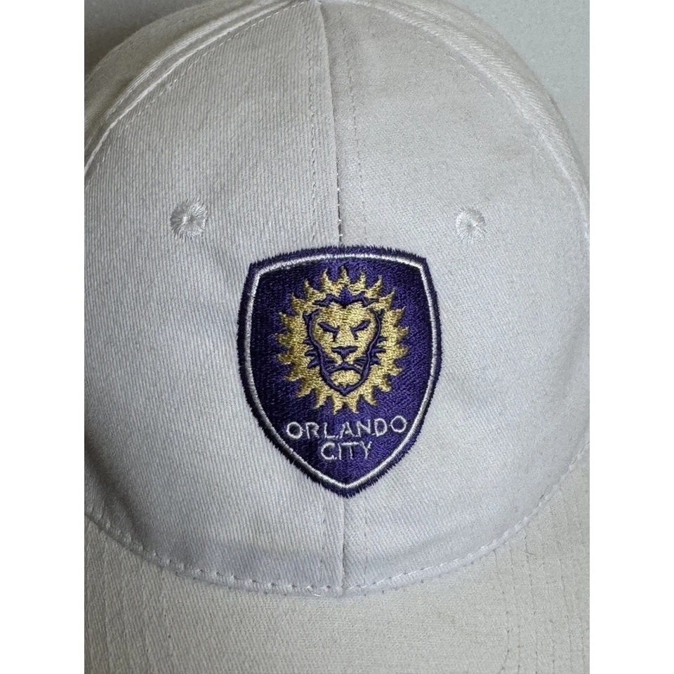 Orlando City Fútbol Gorra Blanca Sombrero Fútbol Ajustable Béisbol Golf El Jimador Foto 3 de 4