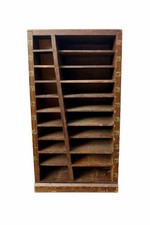 ANTIQUE PRINTERS Cabinet EQUIPMENT LETTER  Spacer BLOCKS PRESS Wood