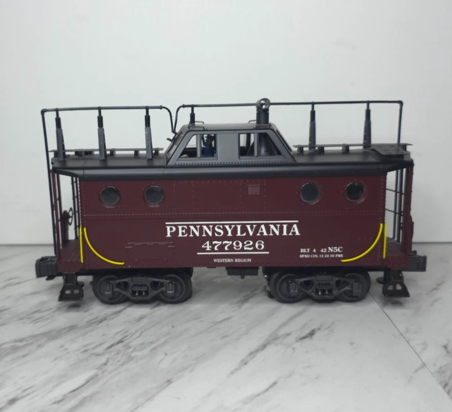 K-Line K615-1892 O Scale PRR N5C Classic Caboose with Antenna #477926 3-Rail - Image 3 of 4