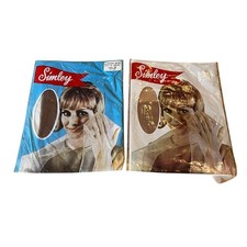 2 Pairs PANTYHOSE Simley 100 NYLON VTG Prop Size 9.5  10 New In Package