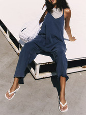 Free People - Movement - Midnight Navy - Hot Shot Jumpsuit Sz M