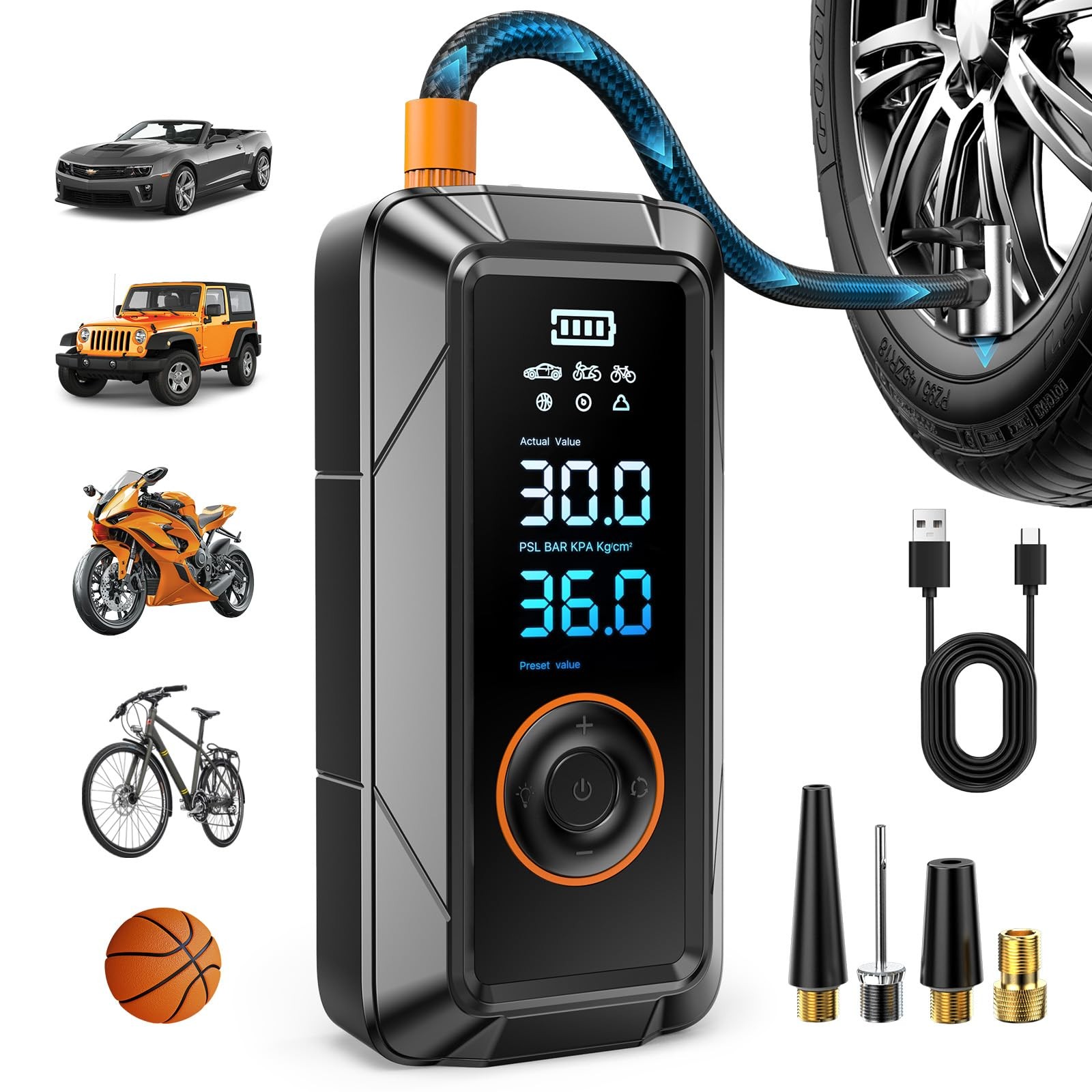 - Cordless & Dc Inflation 4x Faster 150...