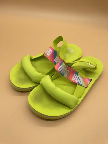 Sandalo UGG Australia Zuma Sling verde lime slides slip on ragazza donna taglia 5