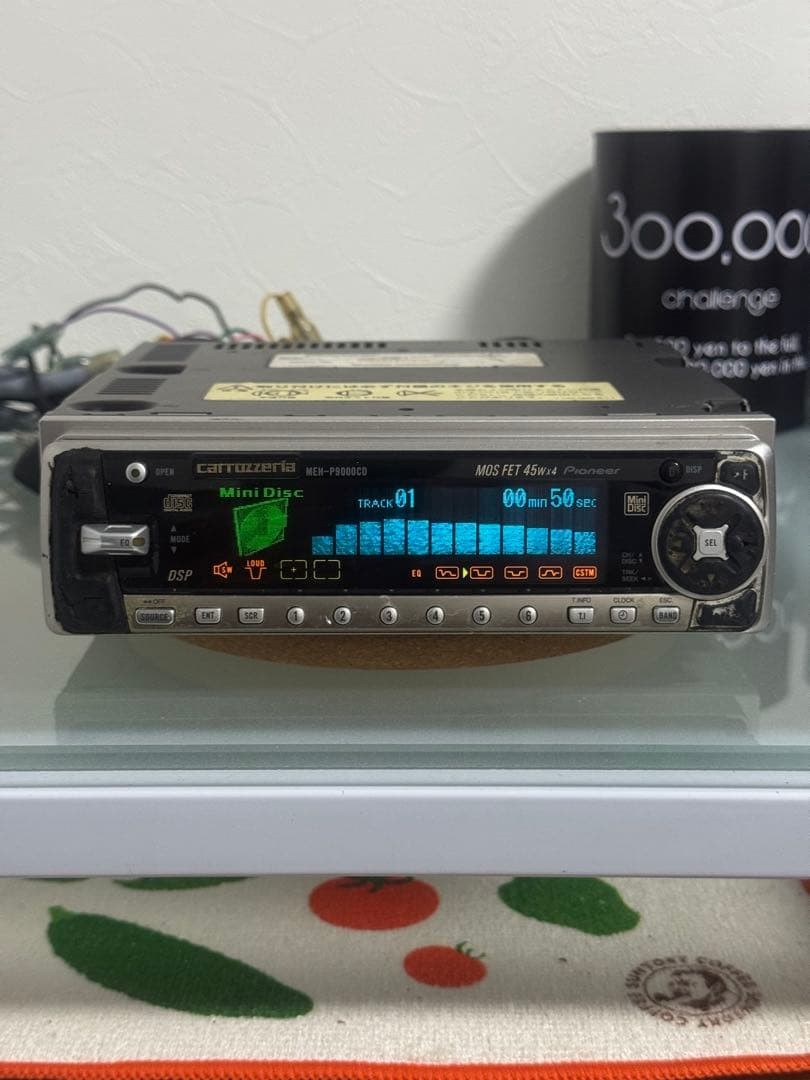 Carrozzeria Meh-p9000cd Bluetooth搭載 Pioneer Meh-p9000cd CARROZZERIA 1din Cd/md Deck Confirmed It Works