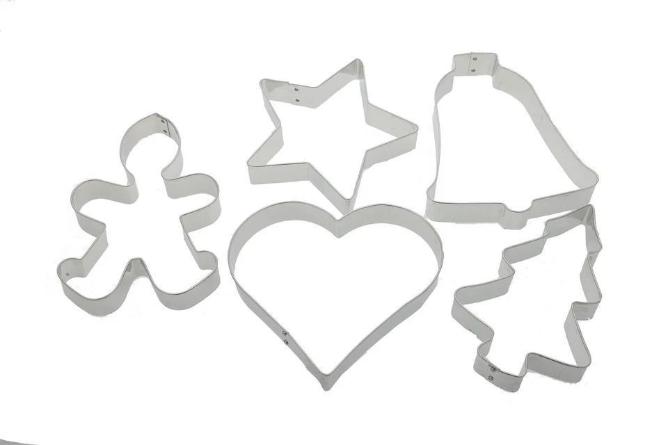 5 Ausstechformen für Lebkuchen und große Plätzchen, Ausstecher, Ausstechförmchen - Bild 2 von 2
