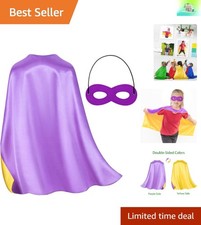 Creative Dual-Color Superhero Capes and Masks - Perfect Gifts for Kids Ages 3-12