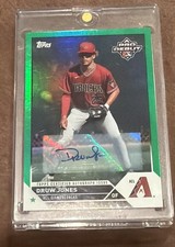 2023 Topps Pro Debut Green Foil Auto Druw Jones # /99 🔥