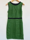 Boden Dress Green Heritage British Tweed Sheath Sleeveless US 6