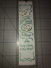 Lawrence Welk Village Weve-A-Gift Lovely Bookmark Vintage Hatfield PA Polyester