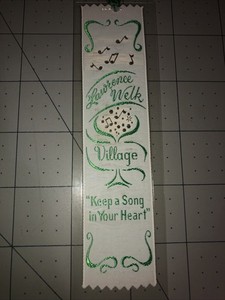 Lawrence Welk Village Weve-A-Gift Lovely Bookmark Vintage Hatfield PA Polyester