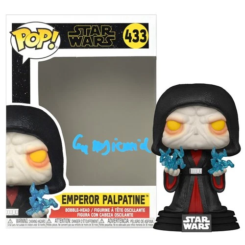 Ian McDiarmid Autographed Star Wars Emperor Palpatine POP Vinyl Figure #433