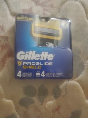 Gillette Fusion 5 Proglide Blade Refills - 4 Cartridges Total 