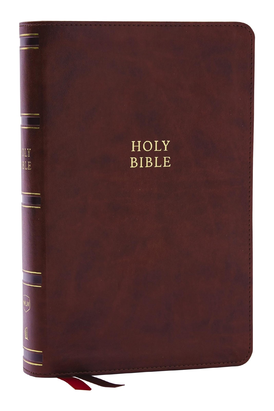 NKJV, Single-Column Reference Bible, Verse-by-verse, Leathersoft, Brown, Red Letter, Comfort Print, Hardback, - Image 5