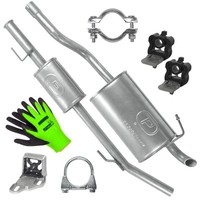 SchalldäMpferset Auspuff FüR Renault Clio 2 II FließHeck 1.4 (2000-12/2005)
