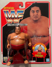 WWF Hasbro Red Card Yokozuna Wrestling Figure WWE Vintage As Shown