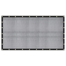 [] 60-70% 12 FT X 16 FT Mesh Tarp/Shade Cloth 9-Needle Knitted Heavy Duty Bla...