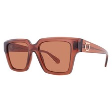 Ferragamo Brown Square Ladies Sunglasses SF2014S 232 54 SF2014S 232 54