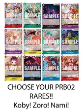 One Piece TCG PRB02 - Pick Your Rare - NM English Premium The Best 2 OPTCG Foil