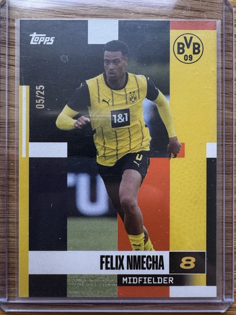 Topps Borussia Dortmund Team Set 2024/25 -  Felix Nmecha /25 Orange
