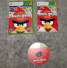 Angry Birds Trilogy Microsoft Xbox 360 Complete In Box CIB W/ Manual Video Game