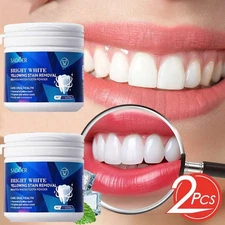 Teeth Whitening Powder Tea Coffee Smoking Stain Remover Tooth Deep Cleaning HOT