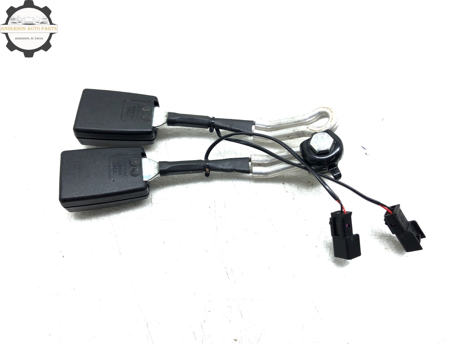 2008-2019 MASERATI GRANTURISMO M145 REAR SEAT BELT SEATBELT BUCKLE SET PAIR OEM