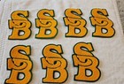 Vintage set of 7 Letterman Felt Jacket Letters S And B NEW  — photo 2