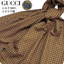 Used [Good Condition] GUCCI Gucci Silk Made in Italy Large Stole Scarf Long