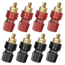 Remote Battery Terminals, 8Pack 8mm 5/16" Stud Power Junction Post Connector Ter