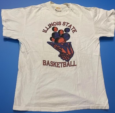 Vintage Illinois State Basketball Single Stitch T Shirt Powerbar  Men s XL