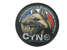 ECUSSON CHIEN 1° RCA REGIMENT DE CHASSEURS D'AFRIQUE GROUPE CYNOPHILE CANJUERS