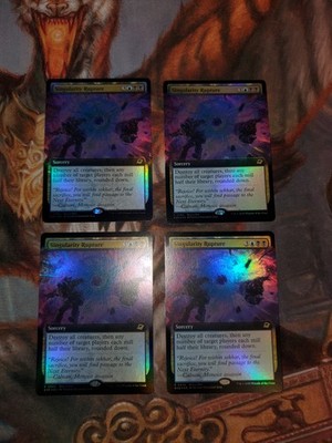Mtg Singularity Rupture Extended Art Buy A Box Promos Foil x4