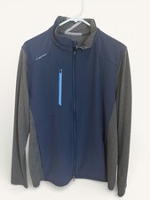 Zero Restriction Full zip Golf jacket NAVY/CHARCOAL HEATHER Size M