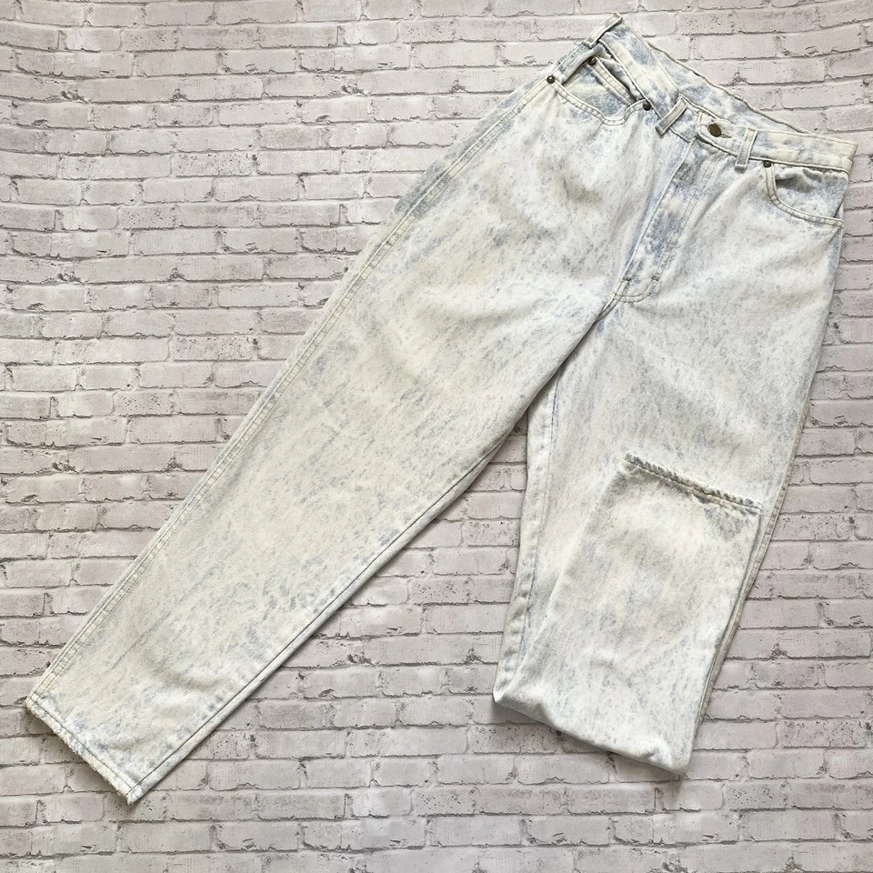 Vintage Acid Wash Gitano High Waisted 1980s Jeans - Image 3 of 4