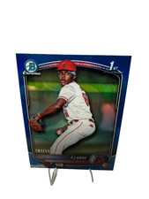 CJ Gray 2025 Bowman Draft Chrome 1st Blue Refractor /150 #BDC-197 Angels