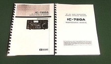 Icom IC-720A Manuali Istruzioni e Servizio: Schemi 11" X 24", Coperture Plastica