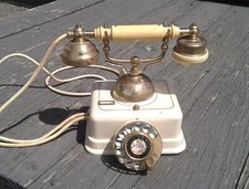 Vintage French Provincial Rotary Dial Telephone JK-4 Japan 1960s