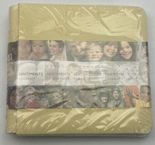 NEW Creative Memories 7"x7" Light Yellow Scrapbook Album SENTIMENTS COVERSET