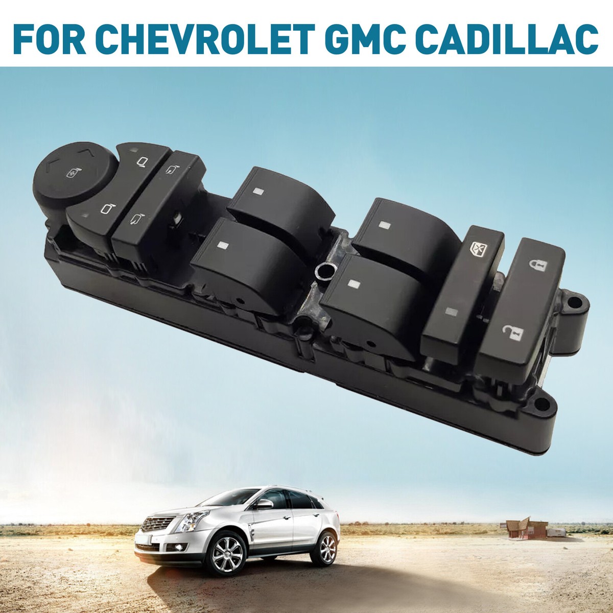 Door Lock & Mirror Control Switch - Driver Side For GMC/Chevy Silverado 2007-2013