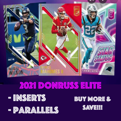 2021 Panini Donruss Elite Football - Inserts & Parallels - You Pick!
