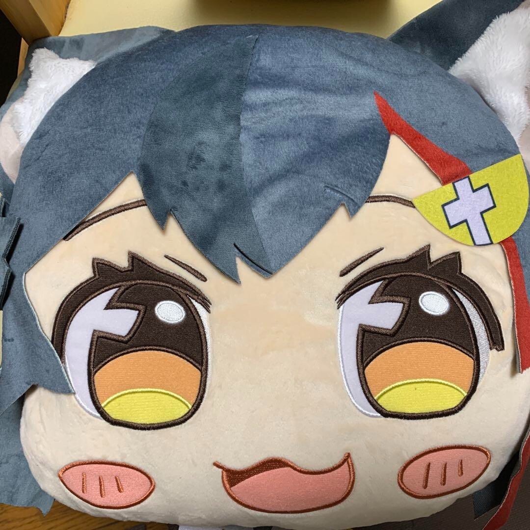 Hololive Ookami Mio Face Cushion Molly Fantasy Limited Virtual