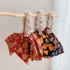 US 3 Women Girls Pearl Rope Ring Hair Band Ties Elastic Hairband Ponytail Holder