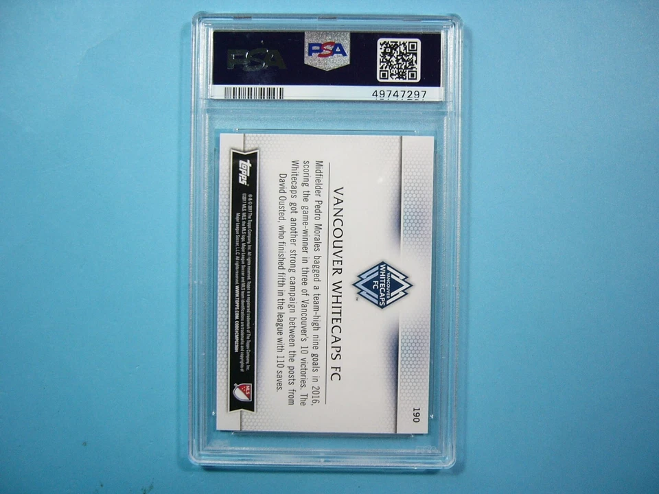 2017 2017/18 TOPPS MLS SOCCER FOOTBALL CARD 196 ALPHONSO DAVIES ROOKIE RC PSA 10 - Image 2 of 4