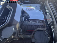 Real Carbon For Corvette C8 Z06 Stingray Htc Convertible Clear Engine Bay Covers