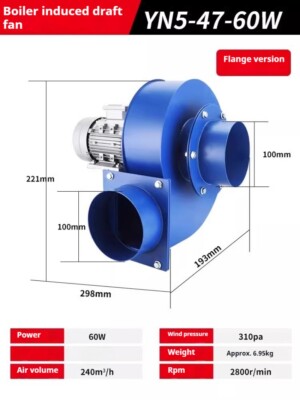 Induced Draft Fan Exhaust Smoke and Dust Removal Large Suction Centrifugal Fan