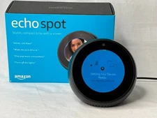 Amazon Echo Spot Smart Assistant Black VN94DQ WiFi Bluetooth Alexa